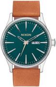 Nixon Herreklokke A1052535-00 Grønn/Lær Ø42 mm