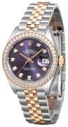 Rolex Dameklokke 279381RBR-0015 Lady-Datejust 28 Lilla/18 karat rosé