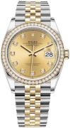 Rolex Dameklokke 126283RBR-0003 Datejust 36 Gulltonet/18 karat gult