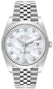 Rolex Herreklokke 126334-0020 Datejust 41 Hvit/Stål Ø41 mm