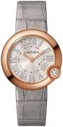 Cartier Dameklokke WGBL0005 Ballon Blanc De Sølvfarget/Lær Ø30 mm