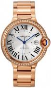 Cartier WJBB0038 Ballon Bleu Sølvfarget/18 karat rosé gull Ø42 mm