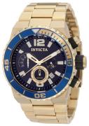 Invicta Herreklokke 1344 Pro Diver Blå/Gulltonet stål Ø48 mm