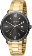 Esprit Herreklokke ES1G181M0085 Kaye Sort/Gulltonet stål Ø42 mm