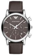 Emporio Armani Herreklokke AR1734 Classic Brun/Lær Ø42 mm