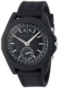 Armani Exchange Smart Herreklokke AXT1001 Sort/Gummi Ø43 mm