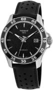 Tissot V8 Herreklokke T106.407.16.051.00 Sort/Lær Ø42.5 mm