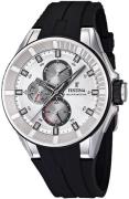 Festina Multifunction Herreklokke F20342-1 Hvit/Gummi Ø44.5 mm