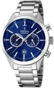 Festina 99999 Herreklokke F16826-B Blå/Stål Ø44 mm