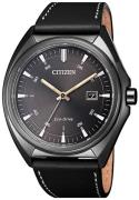 Citizen 99999 Herreklokke AW1577-11H Sort/Lær Ø42 mm