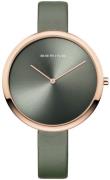 Bering Classic Dameklokke 12240-667 Grønn/Sateng Ø40 mm