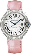 Cartier Ballon Bleu De Cartier Dameklokke WJBB0011 Sølvfarget/Lær