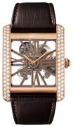 Cartier Tank Mc Herreklokke HPI00715 Skjelettkuttet/Lær