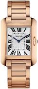 Cartier Tank Anglaise Dameklokke W5310041 Sølvfarget/18 karat rosé