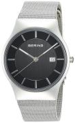 Bering Classic Herreklokke 11938-002 Sort/Stål Ø40 mm