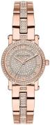 Michael Kors Norie Dameklokke MK3776 Krystallsmykket/Rose-gulltonet