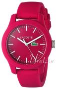 Lacoste 12.12 Dameklokke 2000957 Rosa/Gummi Ø38 mm