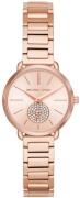 Michael Kors Portia Dameklokke MK3839 Rosegullfarget/Rose-gulltonet