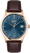 Hugo Boss Commissioner Herreklokke 1513832 Blå/Lær Ø42 mm