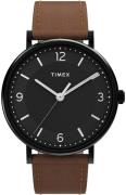 Timex 99999 Herreklokke TW2U67400 Sort/Lær Ø41 mm