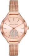 Michael Kors Runway Dameklokke MK3921 Rosegullfarget/Rose-gulltonet