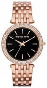 Michael Kors Darci Dameklokke MK3402 Sort/Rose-gulltonet stål Ø39 mm