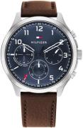 Tommy Hilfiger Asher Herreklokke 1791855 Blå/Lær Ø44 mm