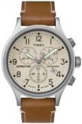 Timex Herreklokke TW4B09200 Expedition Beige/Lær Ø42 mm