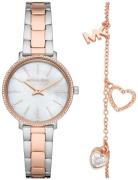 Michael Kors Dameklokke MK1066SET Pyper Flerfarget/Rose-gulltonet