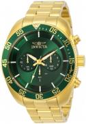 Invicta Herreklokke 30061 Pro Diver Grønn/Gulltonet stål Ø48 mm