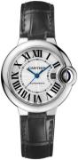 Cartier Dameklokke WSBB0030 Ballon Bleu De Sølvfarget/Lær Ø33 mm