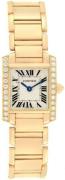 Cartier Dameklokke WJTA0024 Tank Francaise Sølvfarget/18 karat gult