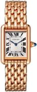 Cartier Dameklokke WGTA0023 Tank Louis Sølvfarget/18 karat rosé gull