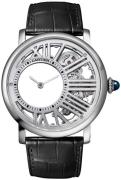 Cartier Herreklokke WHRO0014 Rotonde De Hvit/Lær Ø42 mm