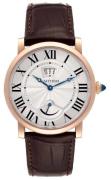 Cartier Herreklokke W1556252 Rotonde De Sølvfarget/Lær Ø40 mm