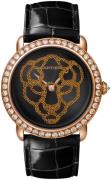 Cartier Dameklokke HPI01259 Revelation of Panther Sort/Lær Ø37 mm