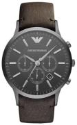 Emporio Armani Herreklokke AR2462 Sportivo Sort/Lær Ø46 mm