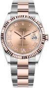 Rolex Dameklokke 126231-0028 Datejust 36 Rosegullfarget/18 karat