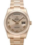 Rolex Herreklokke 118205F-0063 Day-Date 36 Champagnefarget/18 karat