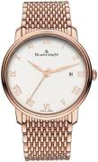 Blancpain Herreklokke 6651-3642-MMB Villeret Hvit/18 karat rosé gull