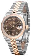 Rolex Dameklokke 279161-0009 Lady-Datejust 28 Brun/18 karat rosé