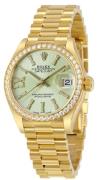 Rolex Dameklokke 279138RBR-0003 Lady-Datejust 28 Grønn/18 karat gult