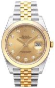 Rolex Herreklokke 126303-0012 Datejust 41 Gulltonet/18 karat gult