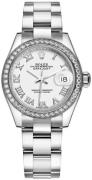 Rolex Dameklokke 279384RBR-0020 Lady-Datejust 28 Hvit/Stål Ø28 mm