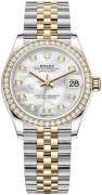 Rolex Dameklokke 278383RBR-0028 Datejust 31 Hvit/18 karat gult gull