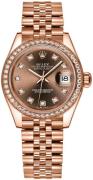 Rolex Dameklokke 279135RBR-0018 Lady-Datejust 28 Brun/18 karat rosé