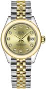 Rolex Dameklokke 279163-0011 Lady-Datejust 28 Gulltonet/18 karat gult