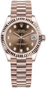 Rolex Dameklokke 278275-0010 Datejust 31 Brun/18 karat rosé gull