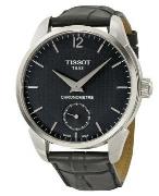 Tissot Herreklokke T070.406.16.057.00 T-Complication Sort/Lær Ø43 mm