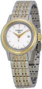 Tissot Dameklokke T085.210.22.011.00 T-Classic Hvit/Gulltonet stål